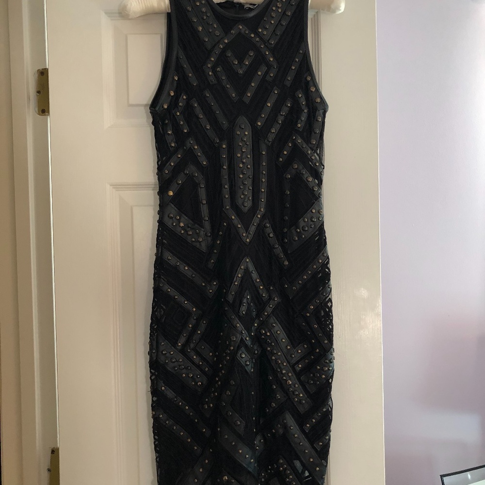 Parker Rodan Black Studded Dress